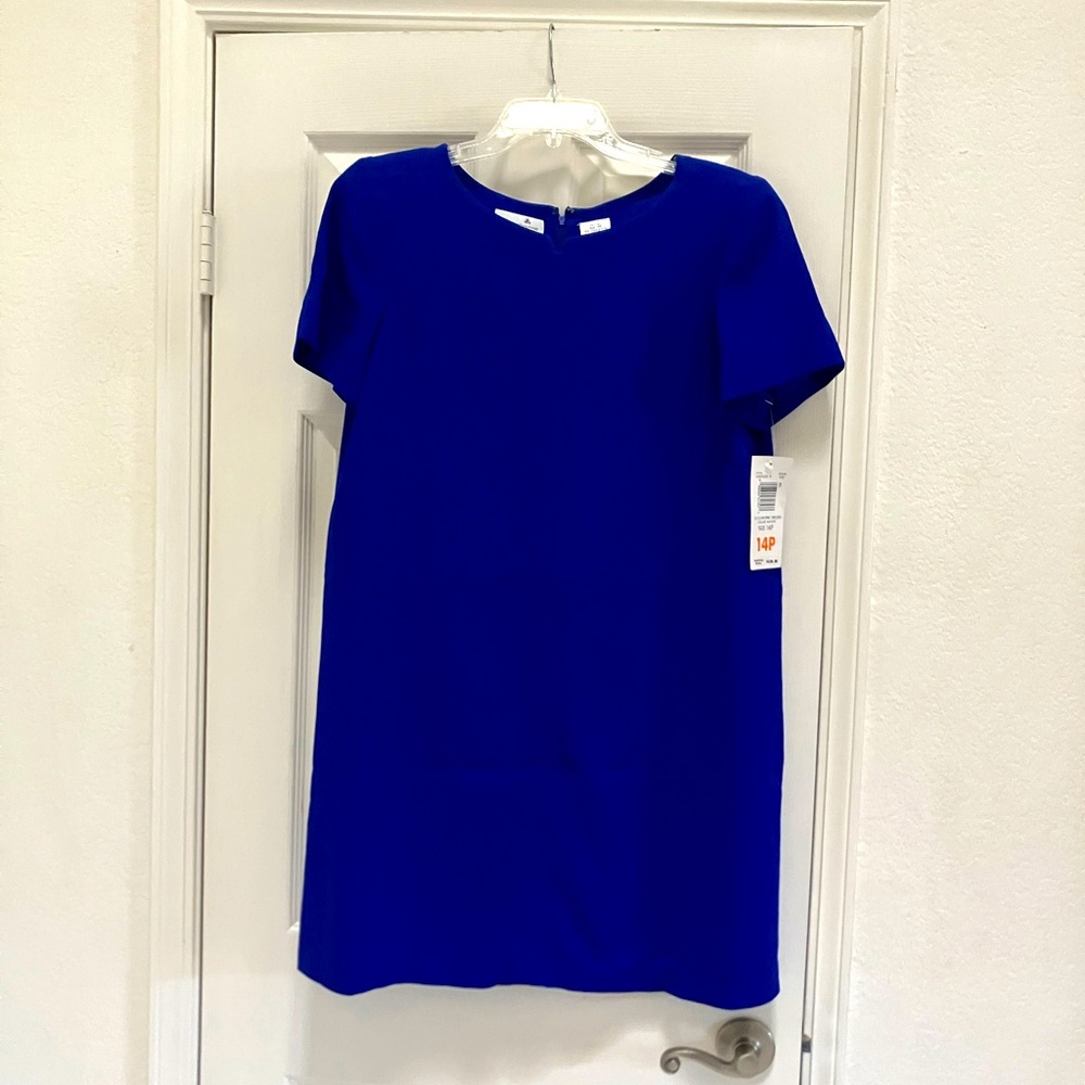 Blue Liz Claiborne size 14P dress. Never worn.